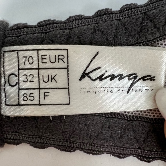 Kinga Pink & Brown Push-Up Bra 32C - Picture 7 of 8